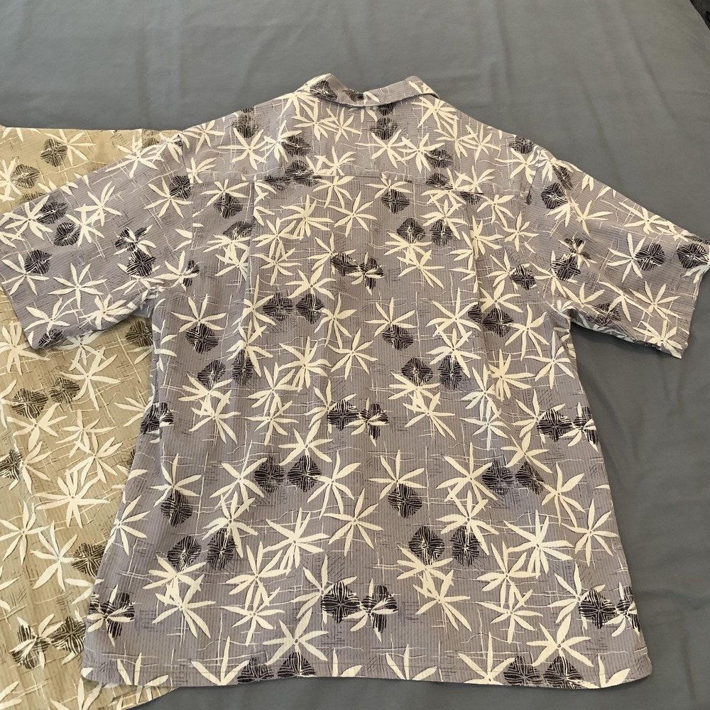 OP Shirt Lot 3 Mens Large Multicolor Hawaiian Short Sleeve Button Front Casual - Picture 10 of 12